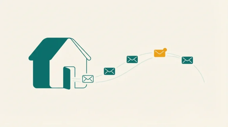 Open house follow-up system for solo real estate agents: a 4-touch email sequence